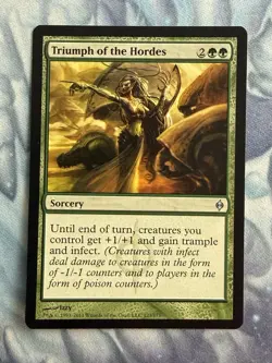 Triumph of the Hordes - New Phyrexia - Magic the Gathering - MTG - Light Play - Image 1