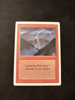 Lightning Bolt Revised Edition Mtg NM - Image 1