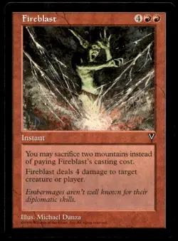 Fireblast LP Light Play Jace vs Chandra MTG [8038] - Image 1