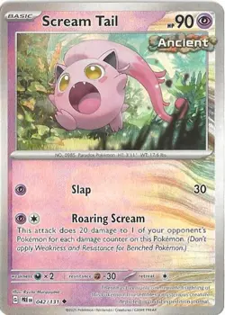 Scream Tail 042/131 Master Ball Holo Phantasmal Flames Pokemon TCG - Image 1