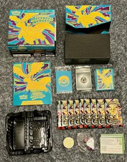Pokemon TCG Ascended Heroes ETB (opened) + 5 x Mini Tins (opened) - Bulk Cards ✅ - Image 2