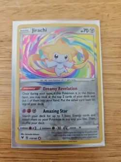 Pokemon Jirachi 119/185 Amazing Rare Holo Swsh04 Vivid Voltage 2020 - Image 1