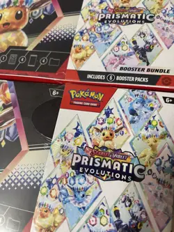 (4) Sam’s Club Pokemon Prismatic Evolutions Surprise Box & Booster Bundle SEALED - Image 2
