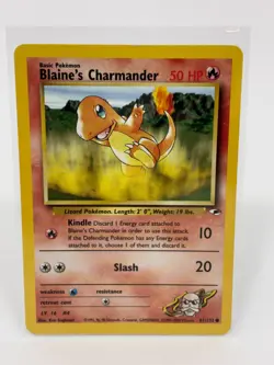 Pokemon Card 2000 Blaine's Charmander 61/132 Gym Heroes - Image 1