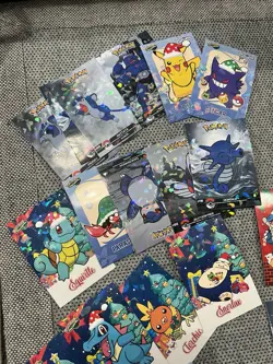 Huge Pokemon Card Collection Lot Cracked Ice Merry Christmas Box More NM 120+ - Image 2