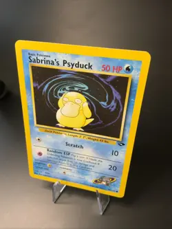 Sabrina's Psyduck 99/132 Gym Challenge Vintage Pokemon Card Lightly Played WOTC - Image 2