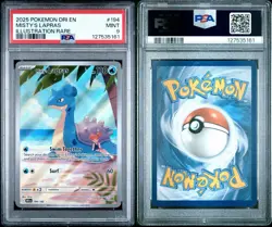 Pokemon Misty's Lapras 194/182 Sv10 Destined Rivals Illustration Rare Holo PSA 9 - Image 3
