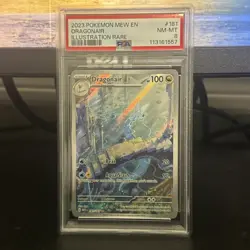 PSA 8 NM-MT Dragonair 181 Illustration Rare Pokemon TCG Pokemon Mew En-151 - Image 1