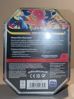 Mega Charizard Ex Tin - Mega Charizard X EX - Pokemon TCG Sealed - Image 2