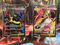 Pokemon Mega Evolution Mega EX Ultra Rare Holo Lot (Mega Lucario & Gardevoir) - Image 1