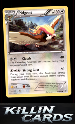 Pidgeot 77/106 Pokemon Rare XY - Flashfire Card LP - Image 1