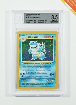 Pokemon BGS 8.5 Blastoise #2 Holo Base Set Unlimited 1999 Italiano - Image 1