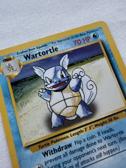Pokemon 1999 Wartortle Base Set EX-NM 42/102 vintage Wizards of the Coast rare - Image 3