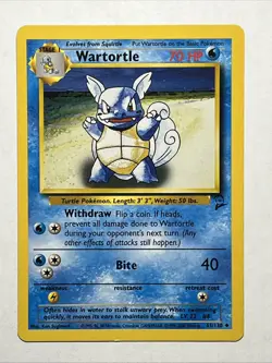 Wartortle 63/130 Base Set 2 Uncommon Starter WoTC Pokemon Trading CG 2000 LP - Image 2