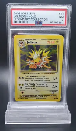 2002 Pokemon Legendary Collection Jolteon - HOLO Rare 14/110 PSA 7 NM Himeno - Image 1