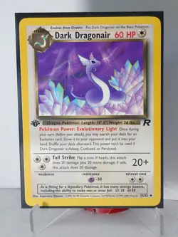 First Edition Dark Dragonair Team Rocket 33/82 Pokemon TCG 2000 NEAR MINT - Image 1