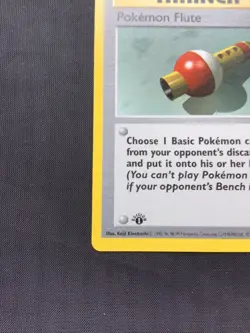 Pokemon Cards: Base Set 1st Edition Uncommon: Pokemon Flute 86/102 - Image 5