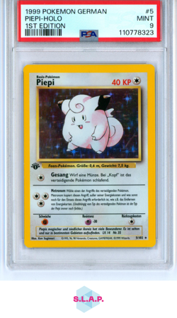 PIEPI-HOLO POKEMON #5 1999 1ST EDITION MINT GERMAN PSA 9 - Image 1