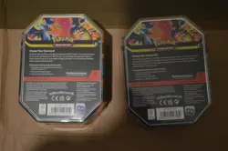 Pokemon Mega Charizard X ex & Mega Charizard Y ex Tins (PAIR) New Sealed - Image 3