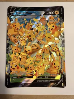 Pokemon Jumbo Pikachu V-Union Promo Holo SWSH139 Celebrations JUMBO HUGE BIG - Image 1