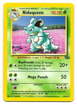 Nidoqueen 23/64 Rare Jungle Pokemon Unlimited LP - Image 1