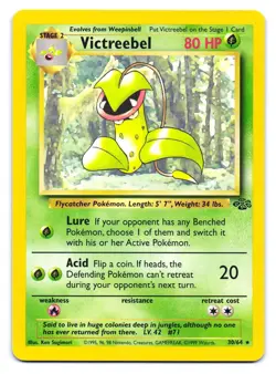 Victreebel 30/64 Rare Jungle Pokemon Unlimited LP - Image 1