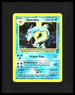 Gyarados Pokemon Base Set 2 7/130 HOLO RARE - Image 1