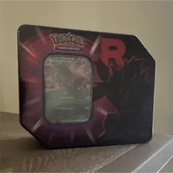 READ DESCRIPTION SLIGHTLY DAMAGED Pokemon Team Rocket Tin/Box Nidoking - Image 1