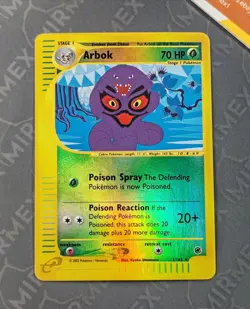 Pokemon Arbok 3/165 Expedition Base Set English Reverse Holo - Image 2