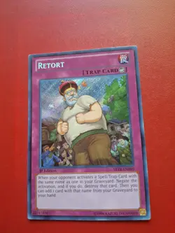 Yugioh - Retort Secret Rare 1st Edition ABYR-EN080 LP - Image 1