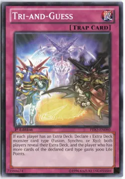 Yugioh - Tri-and-Guess PRIO-EN080 1st Edition - Primal Origin - Image 1