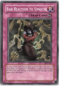 Yugioh - Bad Reaction to Simochi LOD-093 Unlimited - Legacy of Darkness - Image 1