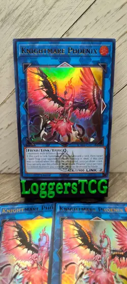 Yu-Gi-Oh! Knightmare Phoenix x3 / BLMM-EN091 1st Edition NM - Image 1