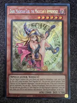 Yugioh Dark Magician Girl the Magician's Apprentice ALIN-EN004 Secret Rare NM - Image 1