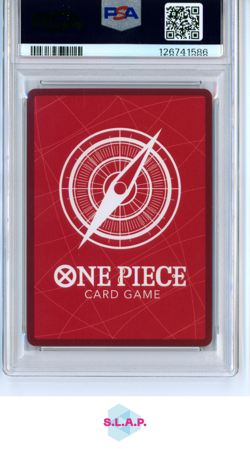 SHANKS ONE PIECE OP09-001 2025 PSA MAGAZINE EXCLUSIVE FOIL ENGLISH PSA 10 - Image 2