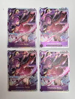 Playset x4 Vinsmoke Reiju EB03-031 SR - One Piece TCG Heroines Edition - Image 1