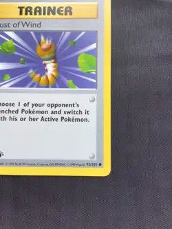 Pokemon Cards: Base Set 1st Edition Common: Gust of Wind 93/102 - Image 4