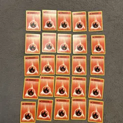 Pokemon TCG Fire Energy Base Set, Card 98/102, Regular Common 25 Cards Vintage - Image 1