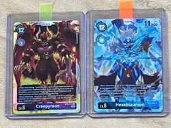 Lot of 8 Digimon cards. Unplayed. Mint. SR, SEC and vintage - Image 4