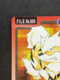 Arcanine 059 Pokemon Card Carddass Japanese BANDAI Nintendo 1997 Japan - Image 2