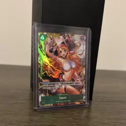 One Piece CCG Nami FILM: Straw Hat Crew Foil Character Card OP14-031 ALT ART - Image 1