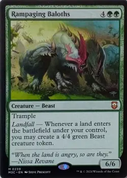 0239 RAMPAGING BALOTHS MYTHIC MODERN HORIZONS 3 COMMANDER MTG CARD - Image 1