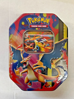 Pokemon Mega Charizard Y ex Tin Sealed OVP English Promo Card PSA #5 - Image 1
