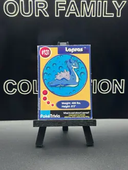 Lapras #131 Pokemon The First Movie Promo Card PokeTrivia PERFORATED - Image 1