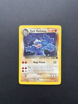 Pokemon Card Team Rocket Set Holo Dark Machamp 10/82 WOTC - Image 1