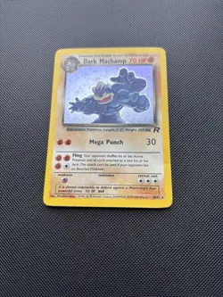 Pokemon Card Team Rocket Set Holo Dark Machamp 10/82 WOTC - Image 2