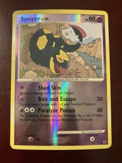 Seviper 61/127 Platinum Base Reverse Holo Uncommon 2009 Pokemon TCG Card NM - Image 1