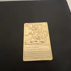 1999 MEWTWO Gold Bar Card Limited Edition Burger King Gold Plated Pokemon - Image 2