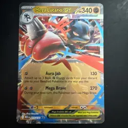 Mega Lucario Ex 072/132 Ultra Rare Pokemon Card Near Mint Free Shipping From USA - Image 1