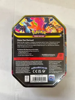 Pokemon Mega Charizard Y ex Tin Sealed OVP English Promo Card PSA #4 - Image 3